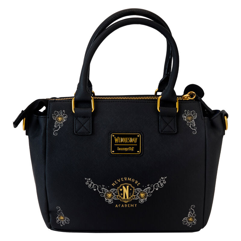 Bolso bandolera negro Typewriter de Miércoles Loungefly - 4