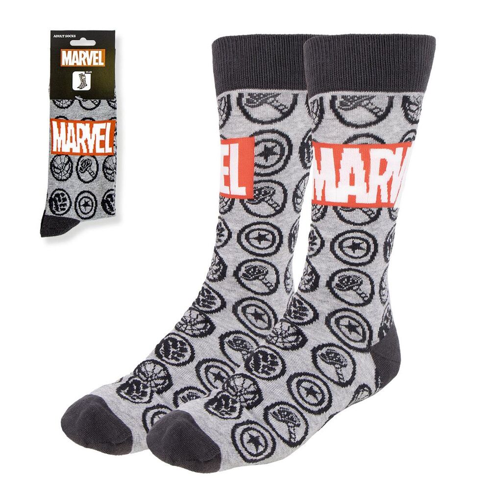 Set de calcetines Marvel Vengadores grises para adulto