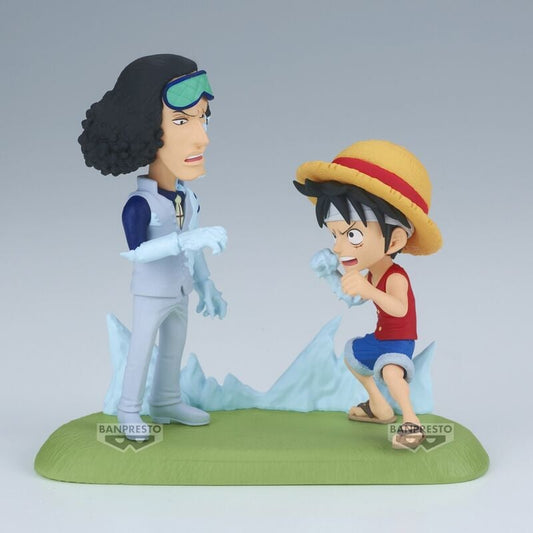 Figura Banpresto de Luffy y Kuzan de One Piece con efectos de hielo - 2