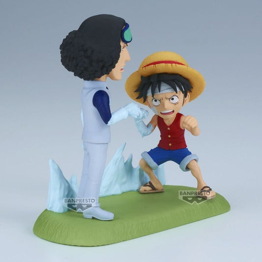 Figura Banpresto de Luffy y Kuzan de One Piece con efectos de hielo - 3