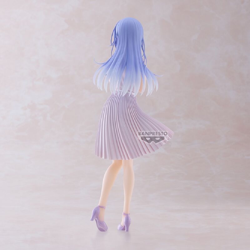 Figura Hana Suzuki Clear de Idolmaster con vestido blanco y cabello lavanda - 5