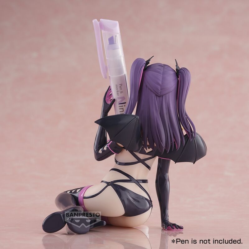 Figura de Miriella de 2.5 Dimensional Seduction, con cabello morado y alas oscuras - 5