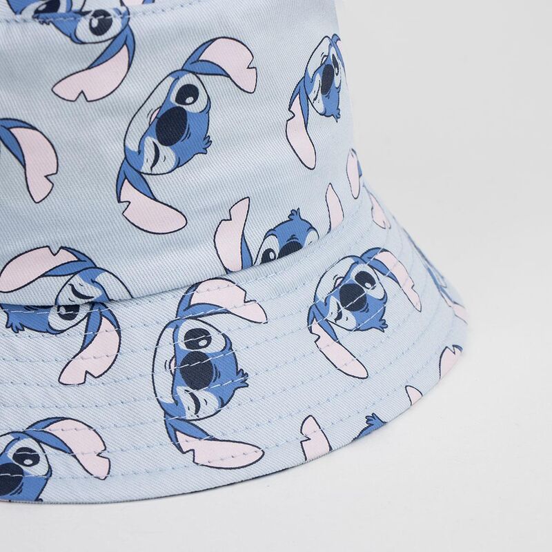 Gorro pescador azul claro con estampado de Stitch Disney - 2