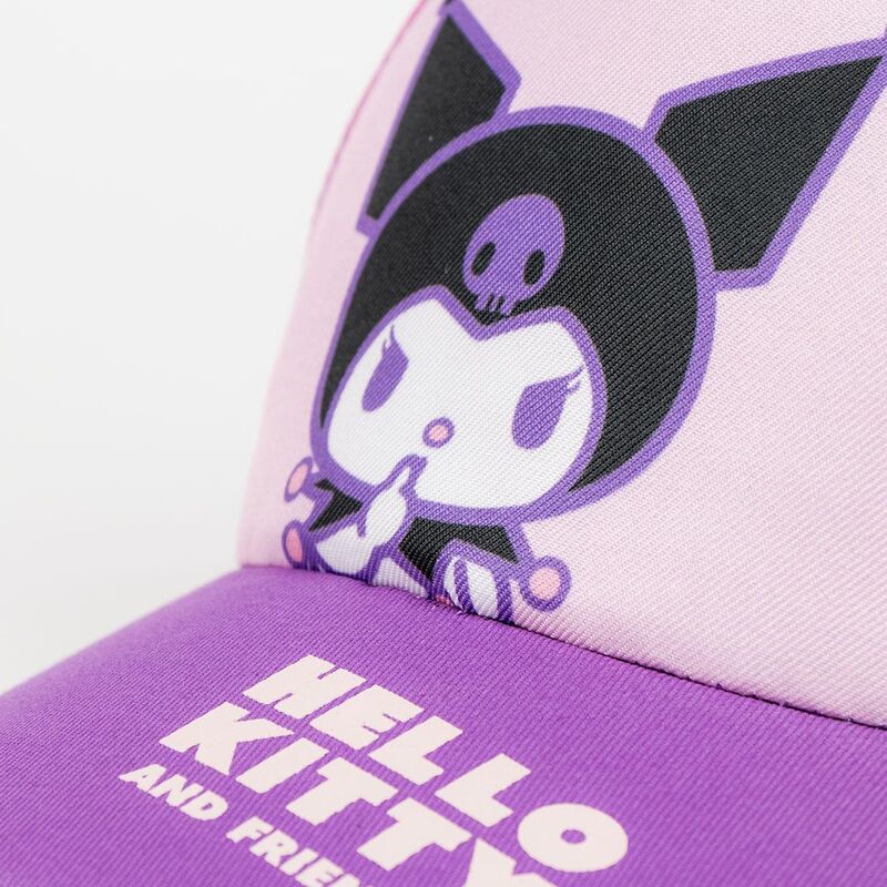 Gorra rosa y morada de Kuromi y Hello Kitty - 3