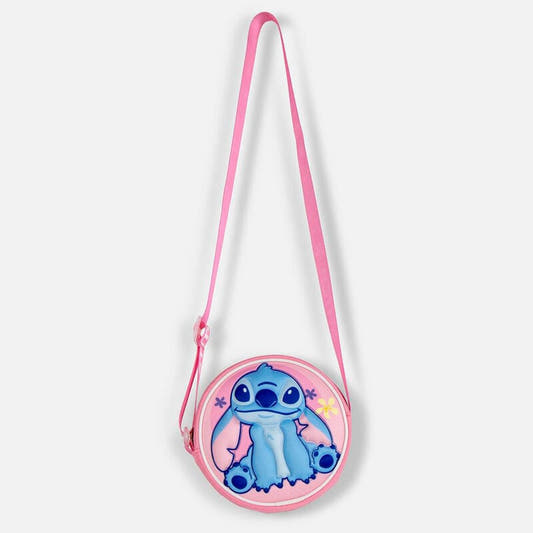 Bolso 3D rosa de Stitch Disney con cremallera - 4