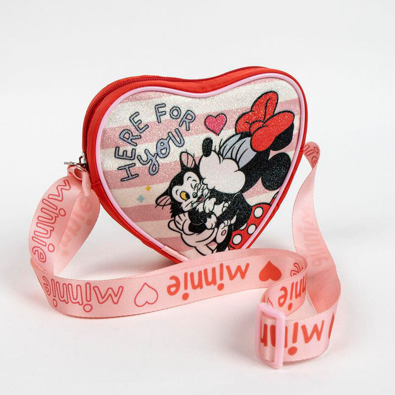 Bolso corazón de Minnie Disney en rojo y rosa - 5