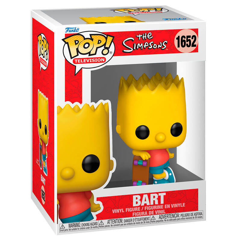 Figura Funko POP! de Bart Simpson con monopatín - 2