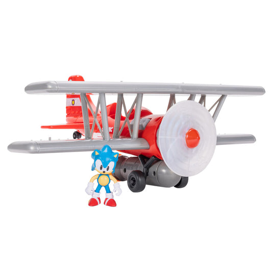 Tornado Biplane rojo con figura de Sonic de 6 cm - 2