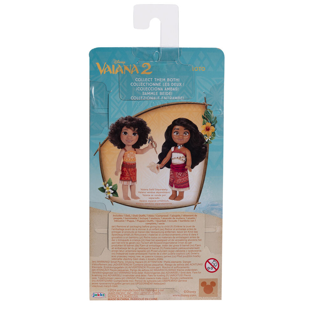 Muñeca Loto de Vaiana Moana 2 con vestido naranja y accesorio - 9