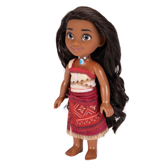 Muñeca Vaiana de Moana 2 Disney con vestido rojo y accesorio - 3