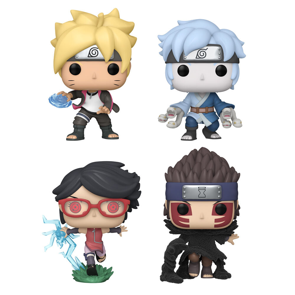 Pack exclusivo Funko POP! de Boruto con Boruto, Mitsuki, Sarada y Shinki - 2