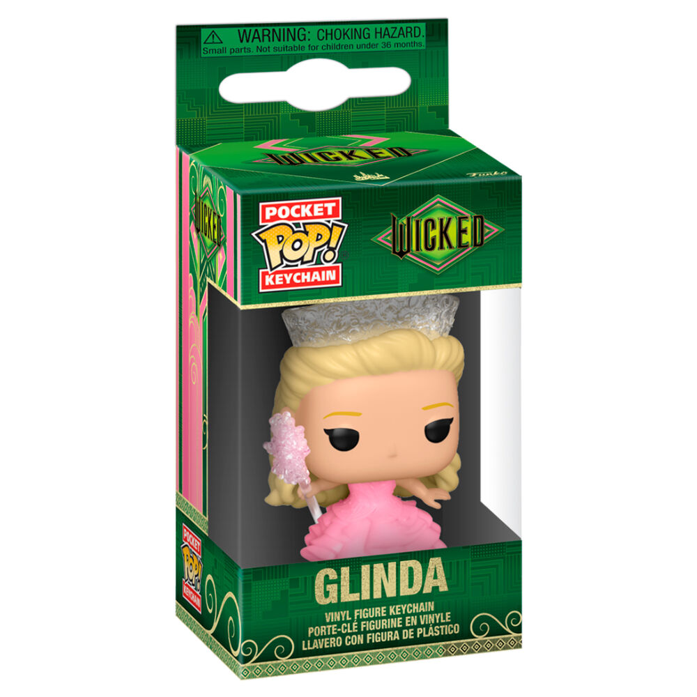 Llavero Funko Pocket Pop! de Glinda de Wicked con vestido rosa - 2