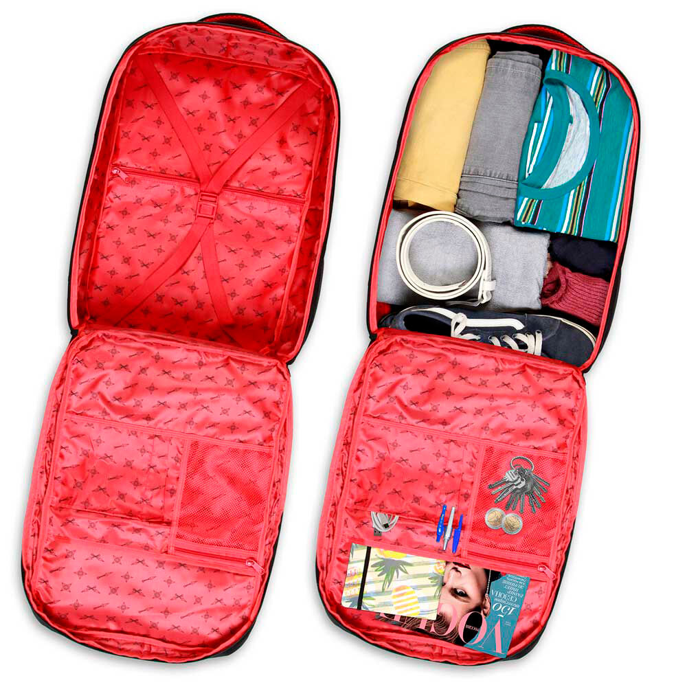 Mochila negra Clouds de Naruto Shippuden con nube roja - 5