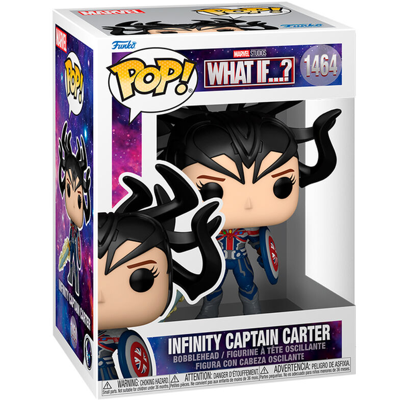 Figura Funko POP! Marvel What If Infinity Captain Carter con escudo y espada - 2