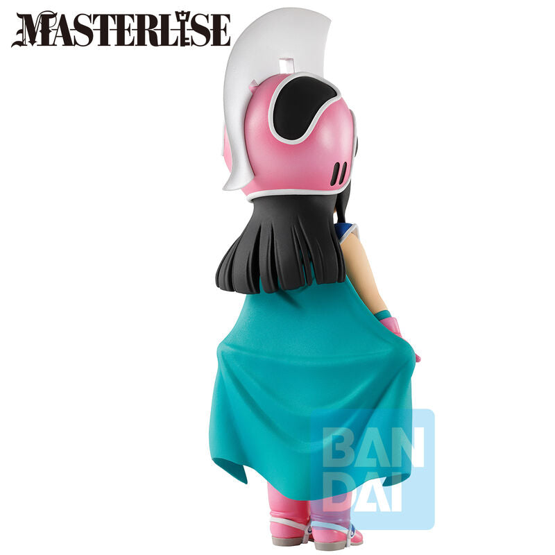 Figura Ichibansho de Chi-Chi de Dragon Ball con casco rosa y capa verde - 5