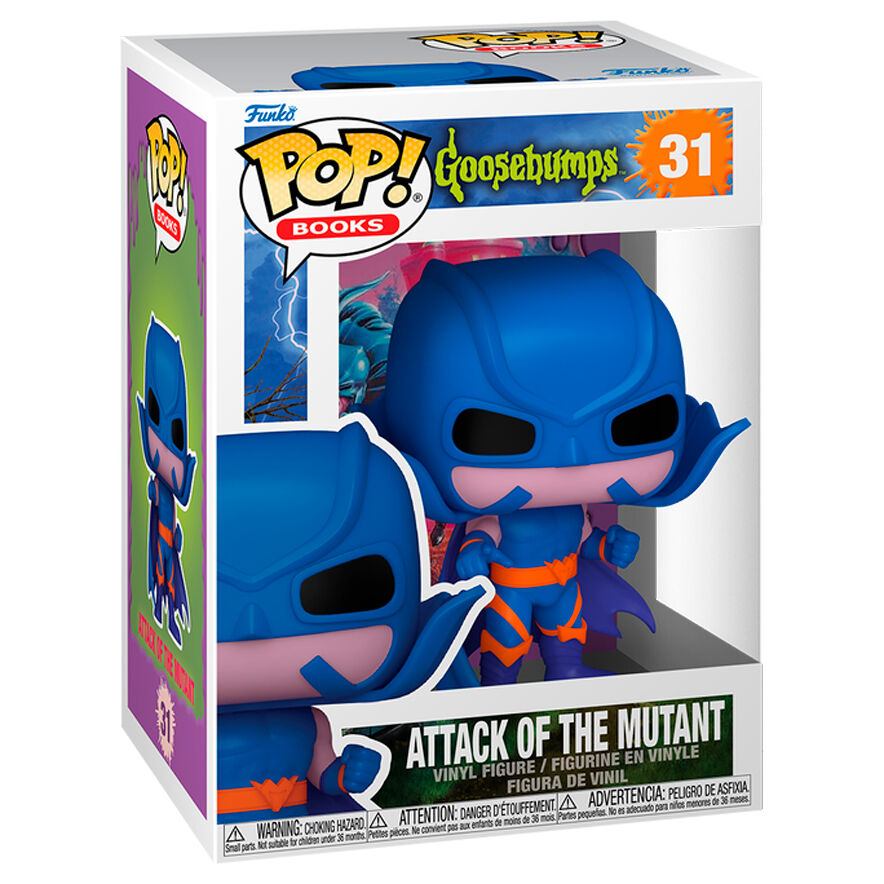Figura Funko POP! Goosebumps Attack of the Mutant azul con capa - 2