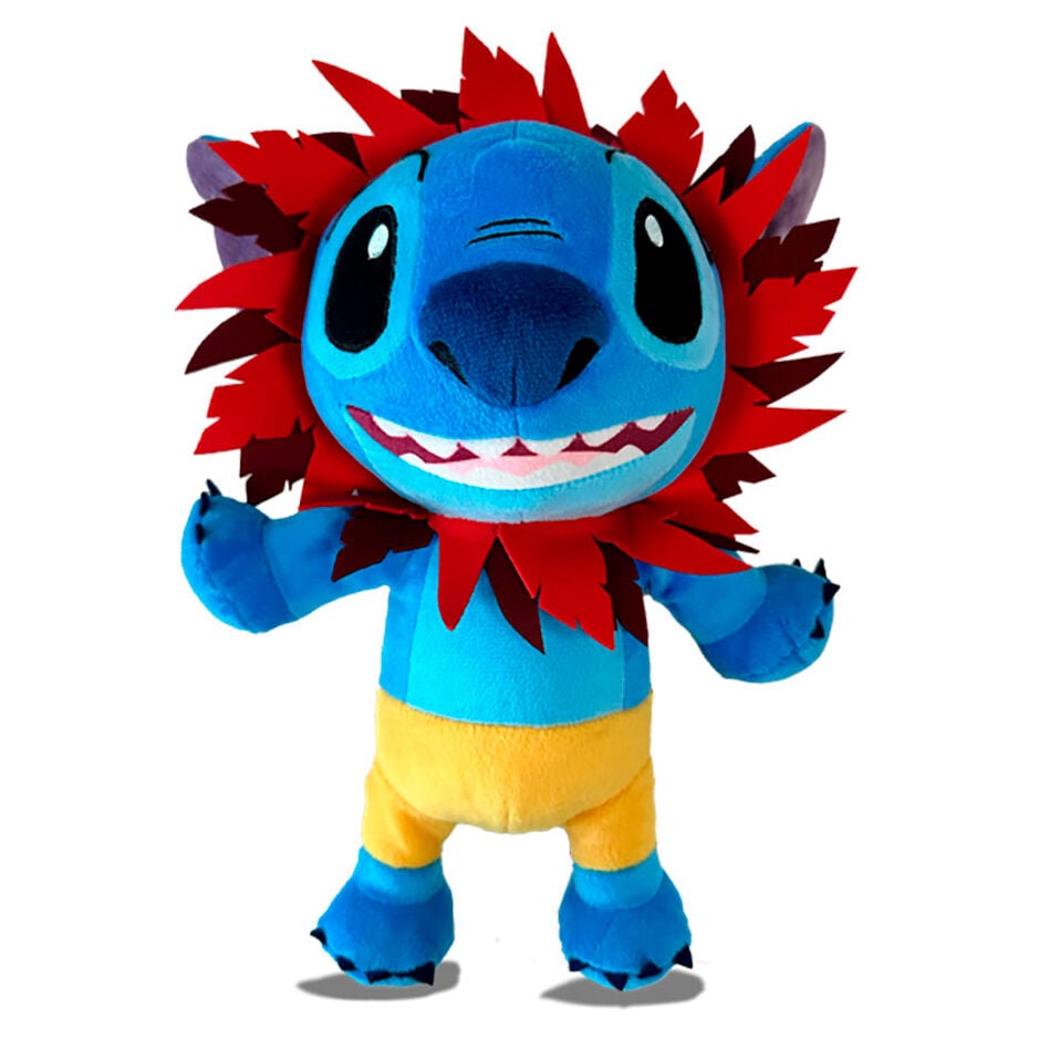 Peluche de Stitch caracterizado como Simba, de 25 cm
