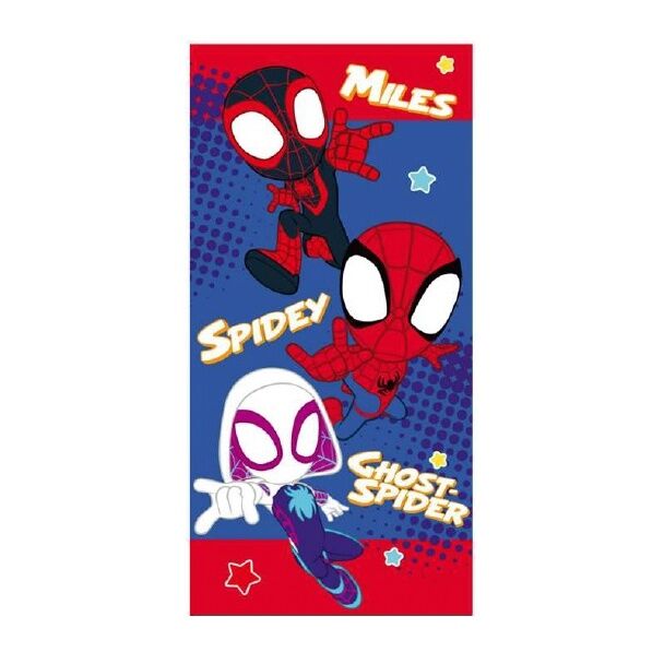 Toalla Marvel de microfibra con Miles Morales, Spidey y Ghost-Spider
