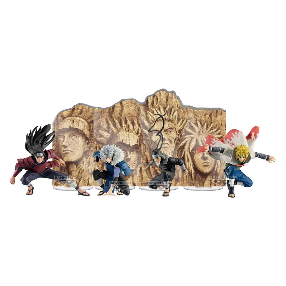 Figura Banpresto de Minato Namikaze con panel ilustrado de Naruto Shippuden - 4