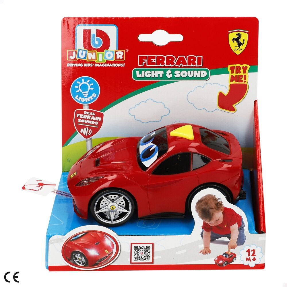 Coche junior Ferrari rojo BURAGO con ojos gráficos - 4