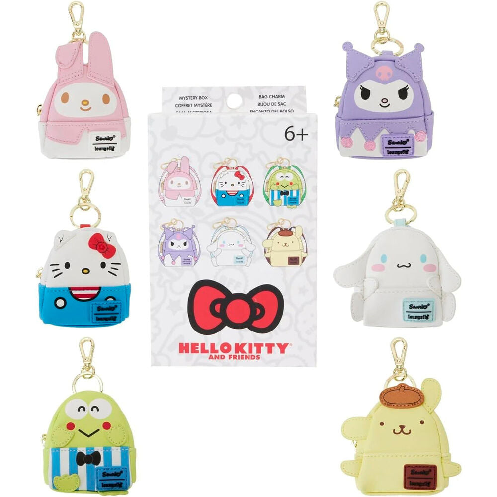 Llavero mini mochila Mystery Hello Kitty and Friends Loungefly surtido