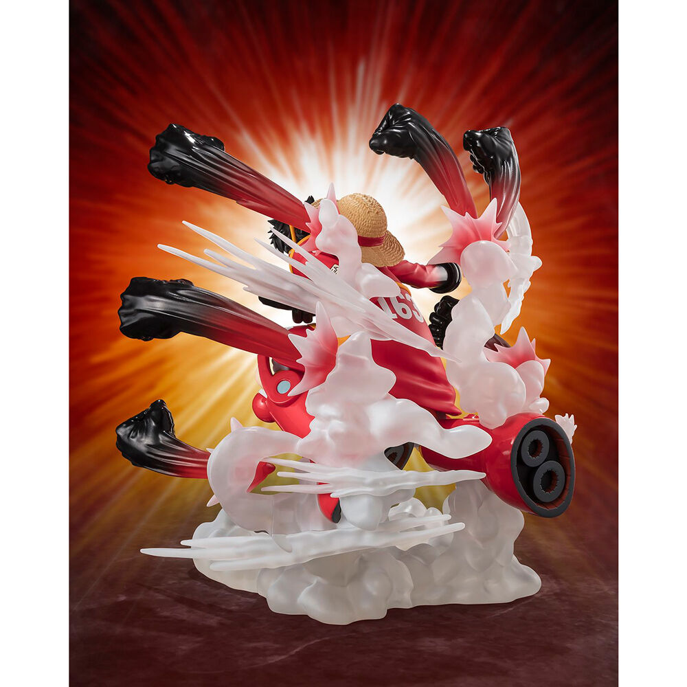 Figura articulada de Monkey D. Luffy ejecutando Gum Gum Hawk Gatling - 4
