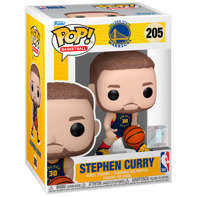 Figura Funko POP! de Stephen Curry con balón y uniforme de Golden State Warriors - 2