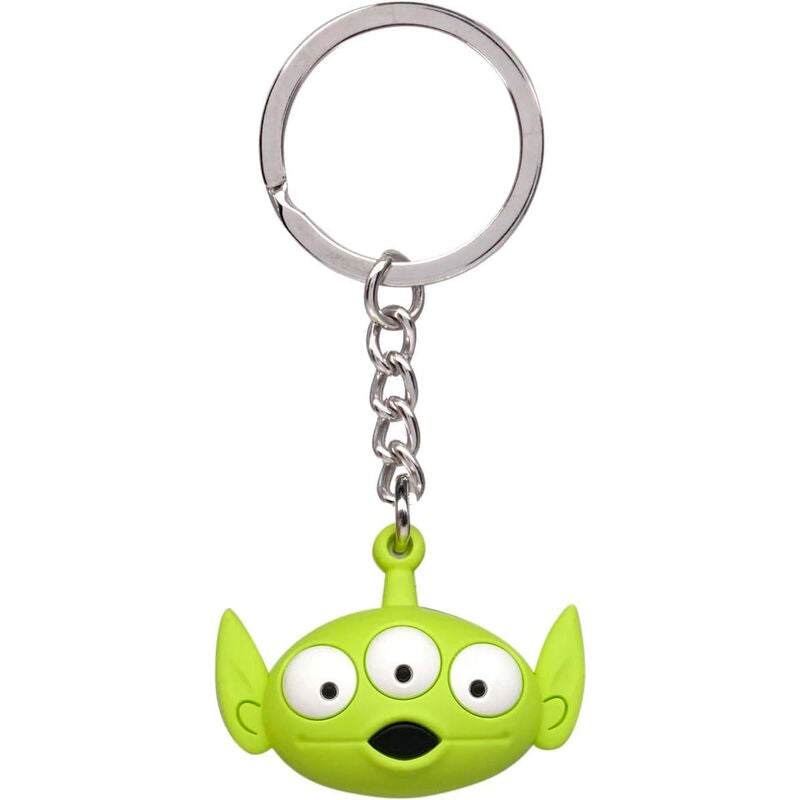 Llavero 3D de Alien de Toy Story con tres ojos y aro