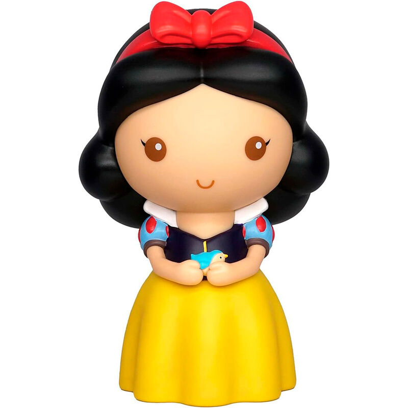 Figura hucha de Blancanieves Disney con vestido azul y amarillo