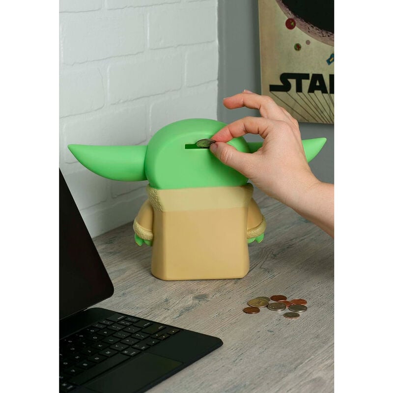 Figura hucha de Grogu de Star Wars con túnica amarilla - 2