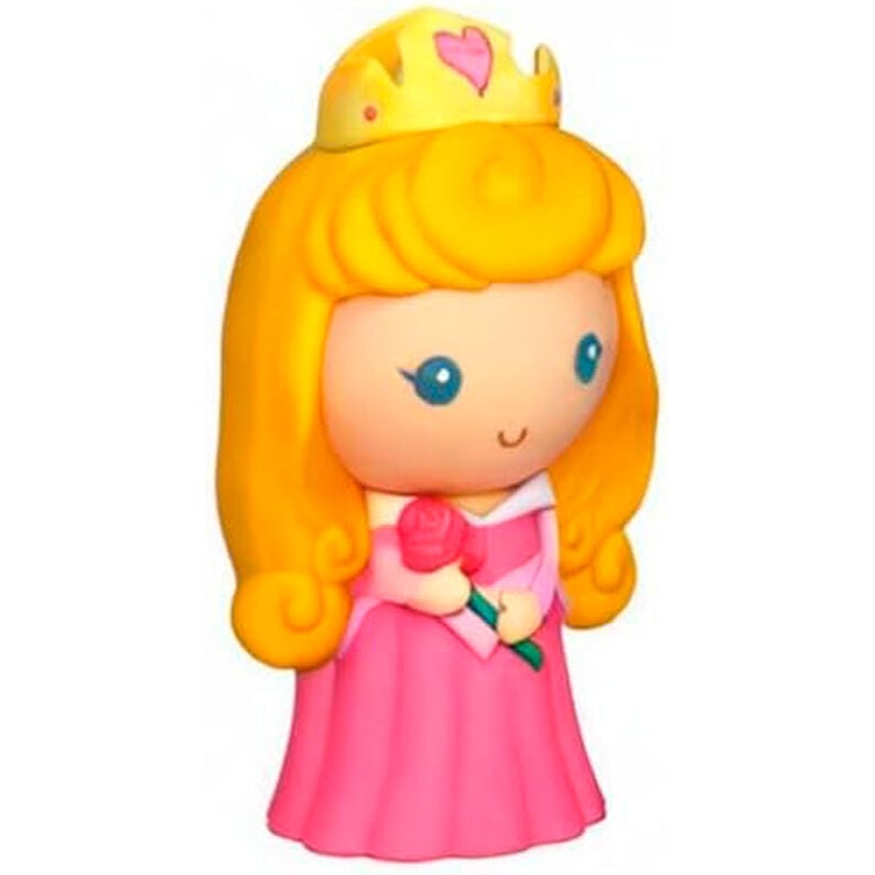 Figura hucha de Aurora de La Bella Durmiente Disney con vestido rosa y corona - 2