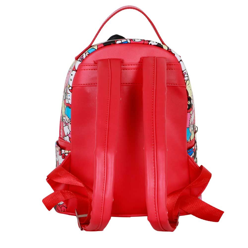 Mochila Friends de Hello Kitty con estampado multicolor y lazo rojo - 4