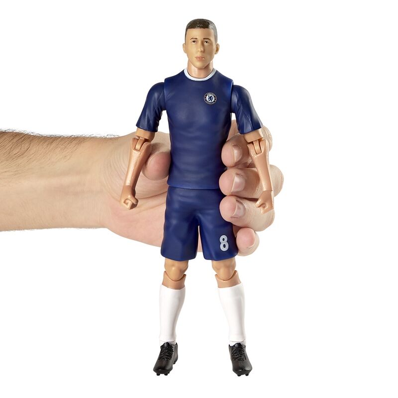 Figura articulada de Enzo Fernández con la equipación azul del Chelsea y un balón - 7