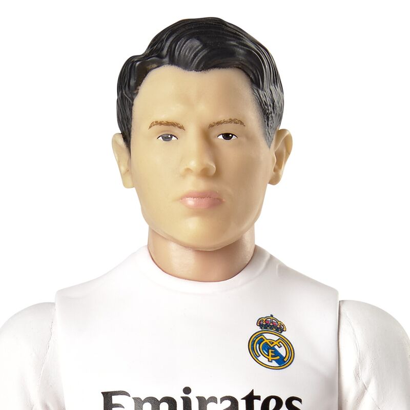 Figura articulada de Brahim Diaz con uniforme blanco del Real Madrid y balón - 7