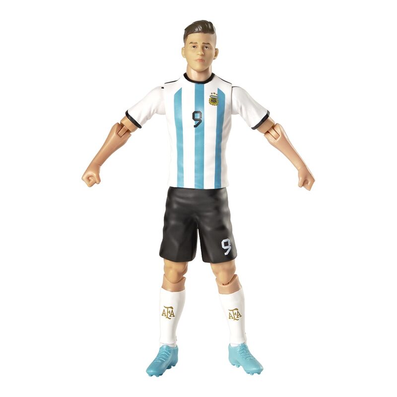 Figura articulada de Julián Álvarez con la camiseta de Argentina y un balón - 7