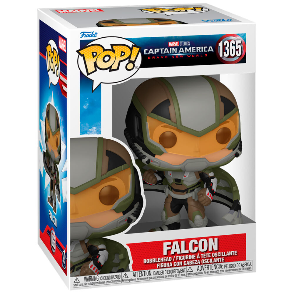 Figura Funko POP de Falcon con casco, armadura y alas - 2