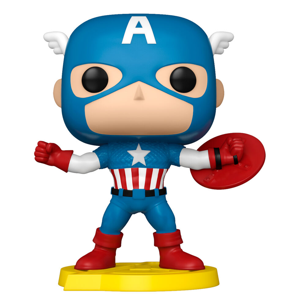 Figura Funko POP! Comic Covers de Capitán América con portada de Los Vengadores - 2