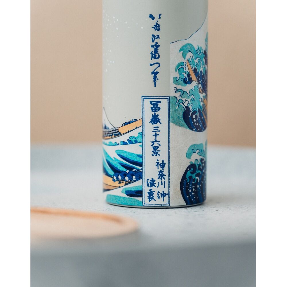 Botella ERIK de acero inoxidable con diseño de La Gran Ola de Kanagawa - 7