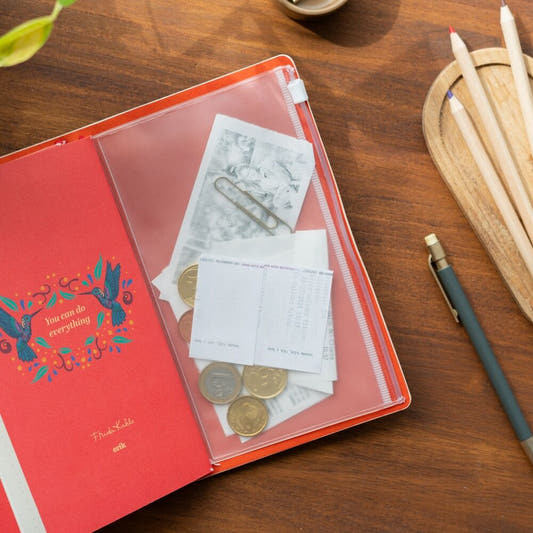 Cuaderno de viaje ERIK Frida Kahlo con diseño floral y cierre elástico - 3