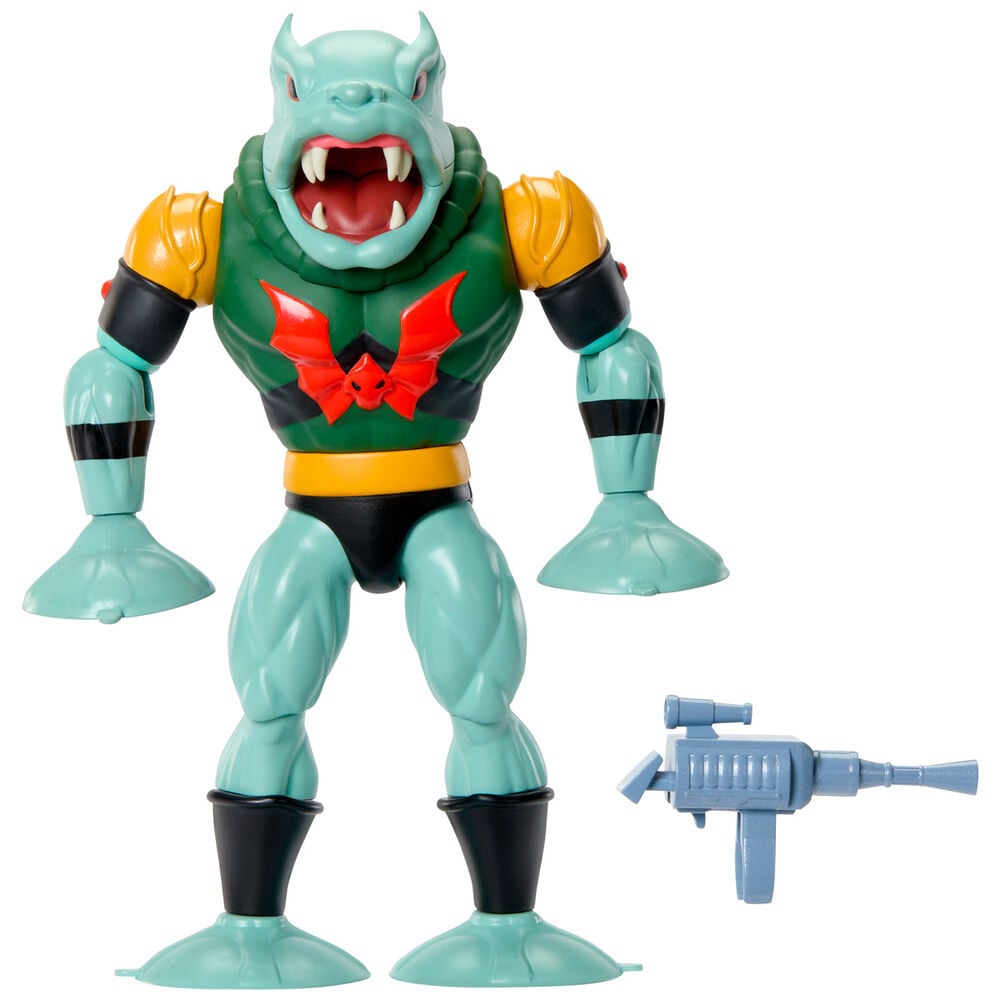 Figura articulada de Leech de Masters of the Universe Origins con lanzador