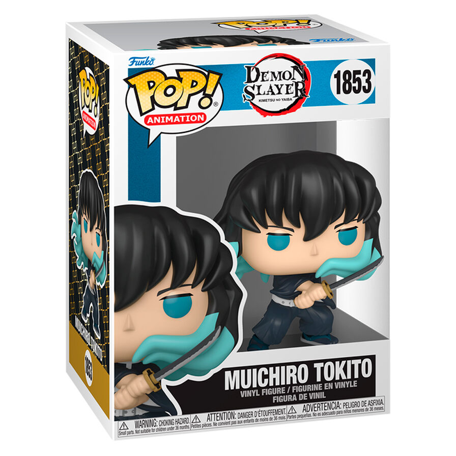 Figura Funko POP! de Muichiro Tokito con espada y efecto turquesa - 2