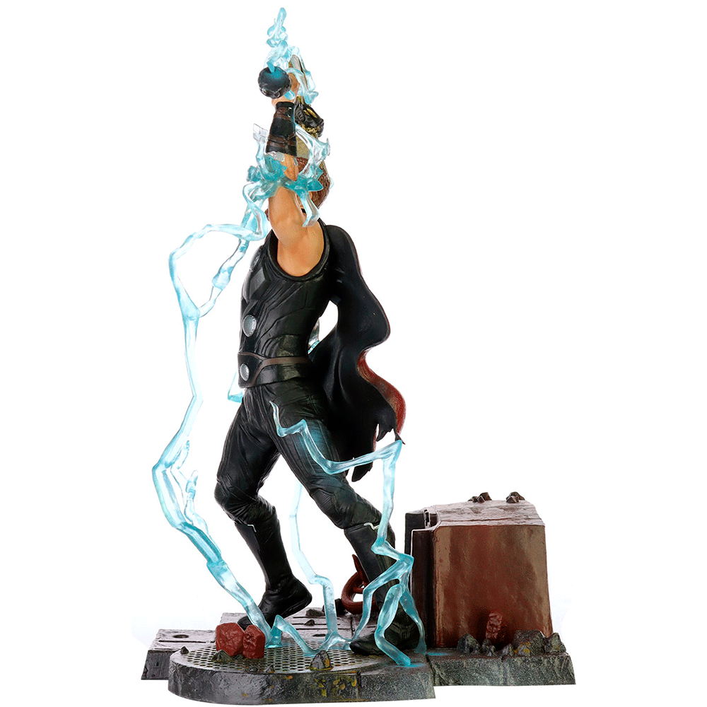 Figura diorama de Thor de Los Vengadores con relámpagos azules - 2