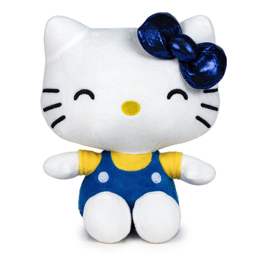 Peluche Hello Kitty 50th Anniversary de 58 cm con lazo azul