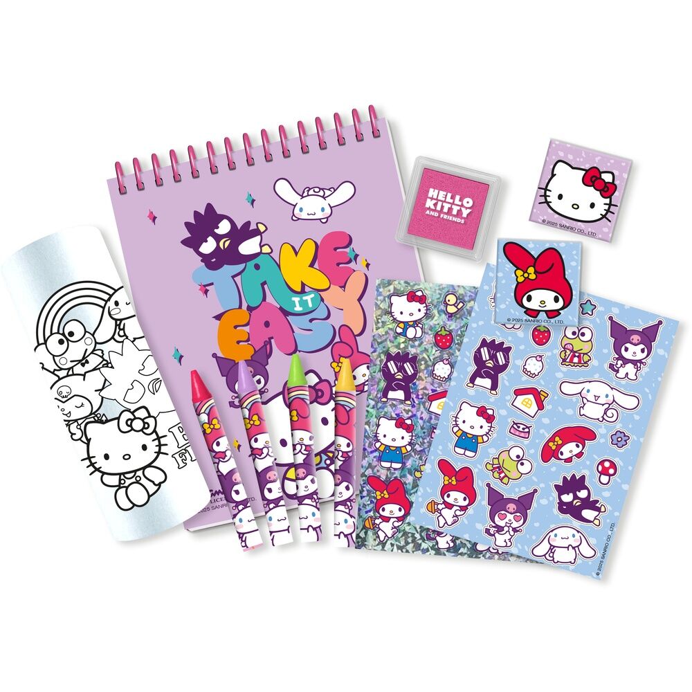 Maletín 3D de papelería Hello Kitty blanco con lazo rojo - 2