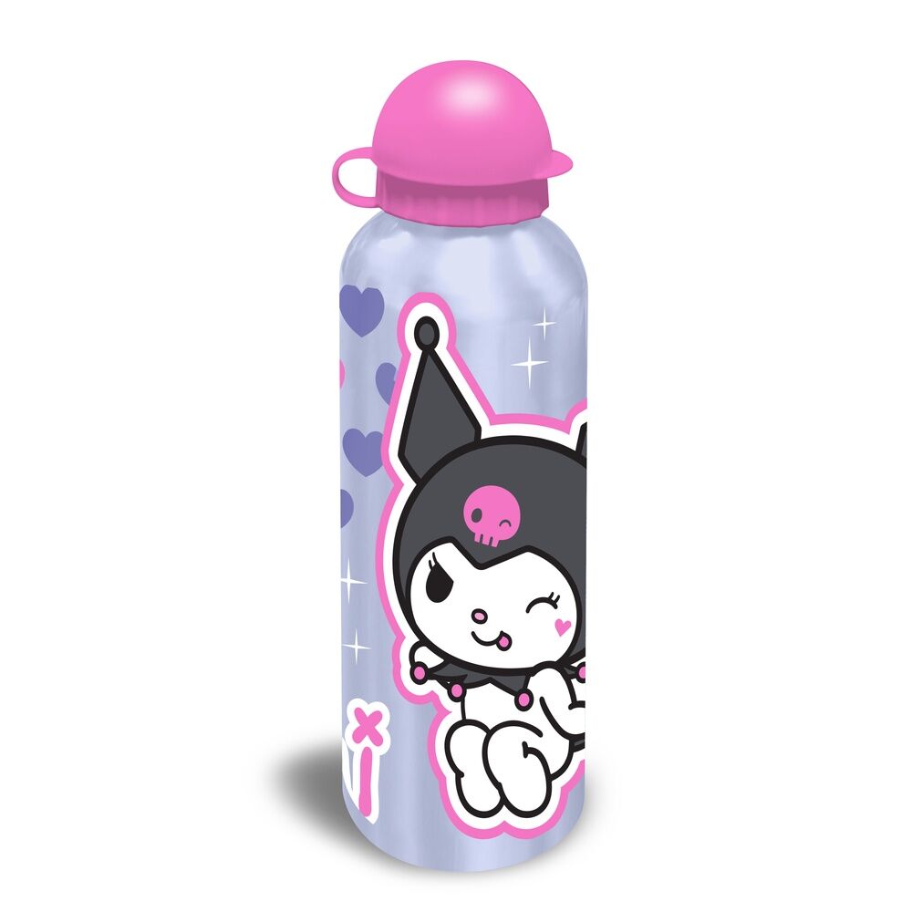 Cantimploras de aluminio Kuromi Hello Kitty en colores rosas y morados - 4