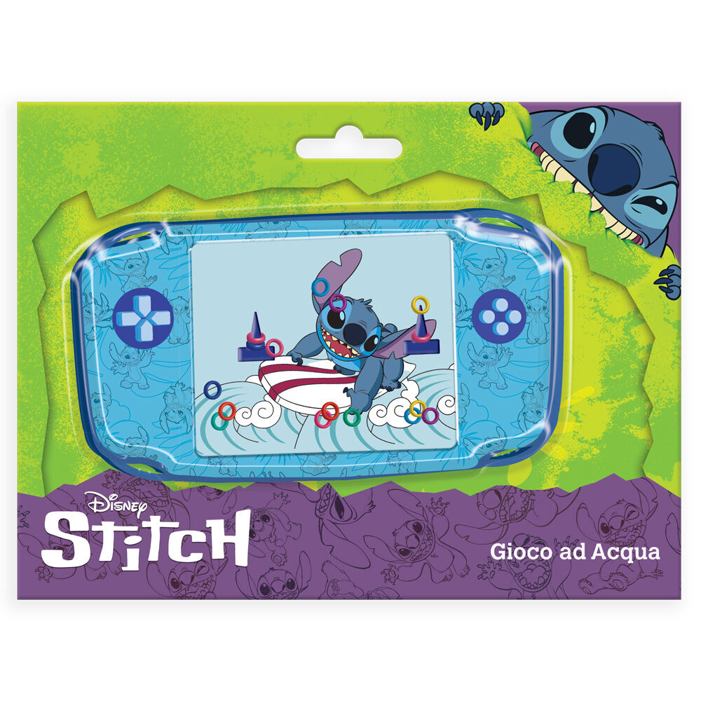Juego de agua Stitch Disney con aros de colores