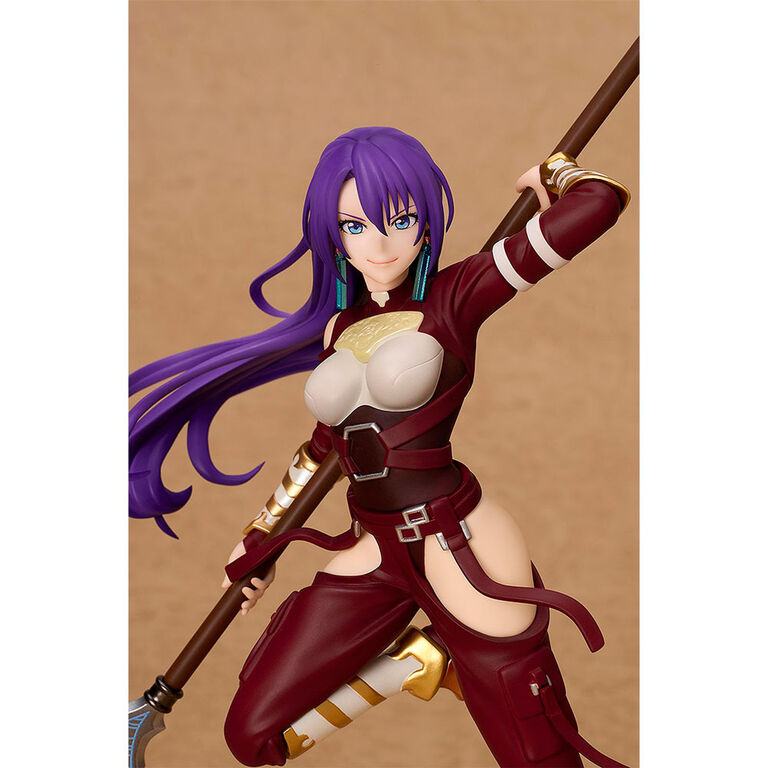 Figura de Arthur Pencilgon con lanza y cabello morado - 3