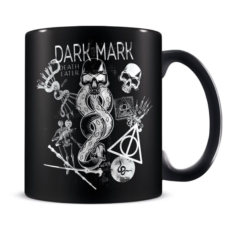 Set Harry Potter Artes Oscuras con taza negra y calcetines estampados - 3