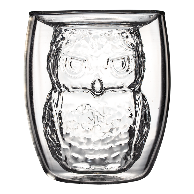 Vaso 3D transparente de doble pared con Hedwig de Harry Potter - 6