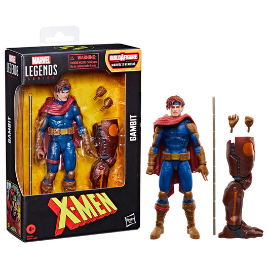Figura articulada de Gambit de X-Men Marvel con bastón - 2